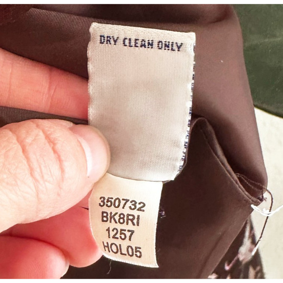 VTG Y2K Old Navy Asian Style Satin Jacket XL Butterfly Artsy Lined Brown - Picture 6 of 10